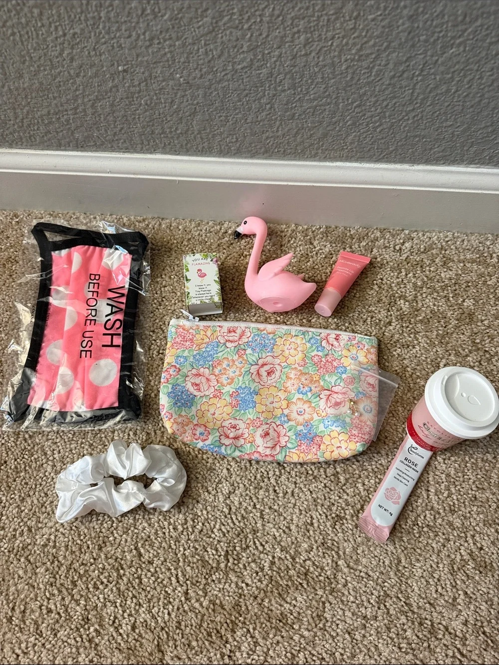 flamingo pink theme gift set